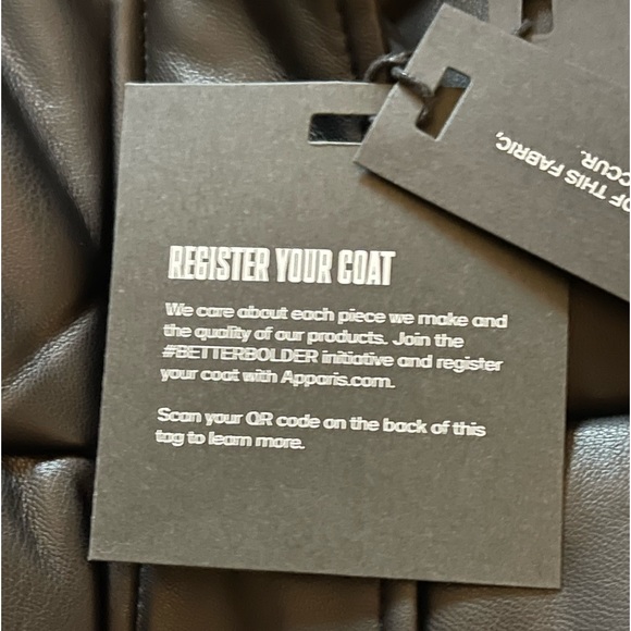 NWT Apparis Jemma Puffer Jacket in Noir Size Large - Picture 10 of 16